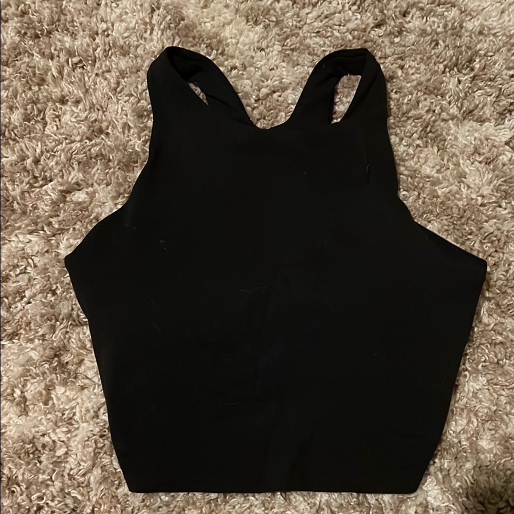 Black Sleeveless Tank Top